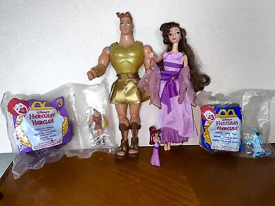 RARE Barbie Golden Glow HERCULES & Fashion Secret MEGARA Dolls 1996 Mattel +Toys • $69.99