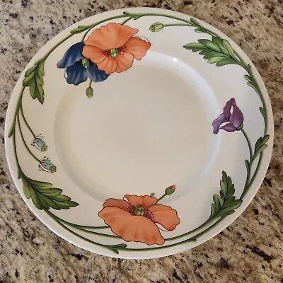 4 Villeroy & Boch Amapola 10 1/2” Dinner Plate Porcelai Dishwasher Safe German • $80.75