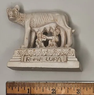 Vintage Romulus & Remus Roman Mythology Figure Lupa Capitolina Wolf 3  • $19.95