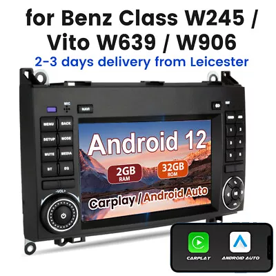 For Mercedes Benz Sprinter VW Crafter Android Carplay Car Stereo Radio Sat Nav • £149.99