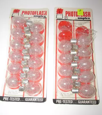 Vintage 21 Amplex #5 Camera Photoflash Flashbulbs Lot • $19.98