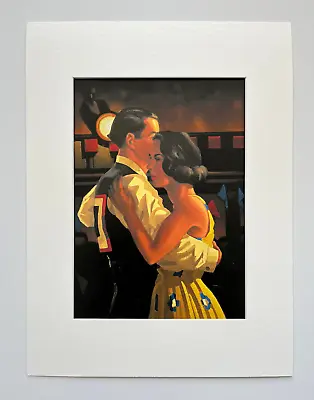 Jack Vettriano MOUNTED Print -  Ballroom Dancers  16  X 12  *Rare* • £17.50