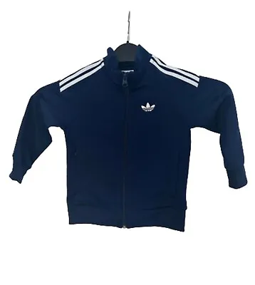 Adidas Baby Navy Blue Tracksuit Jacket Age 18-24 Months  • £3.94
