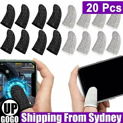 $8.69 • Buy 20x Gaming Finger Sleeve Mobile Touch Screen Controller Sweatproof Glove Thumb A