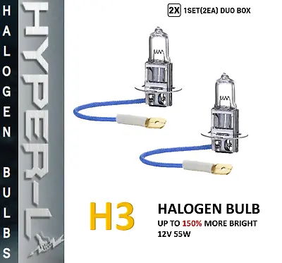 H3 Halogen 12V 55W Super Bright Upgrade Headlight Bulb - Pack Of 2 • $8.20