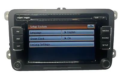 VW Volkswagen 6 Disc Changer CD Player Touch Screen RCD-510 Rear Camera MP3 XM • $149.95