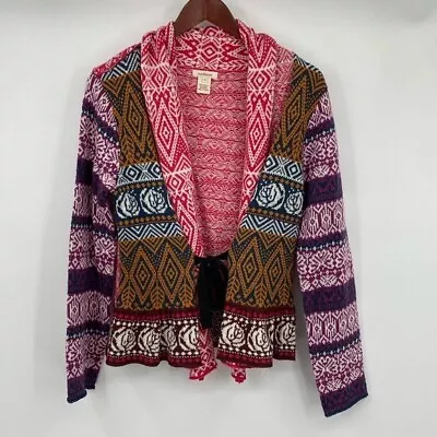 Sundance Cardigan Sweater Womens Size Small Aztec Wool Boho Hippie Odd Molly • £52.50