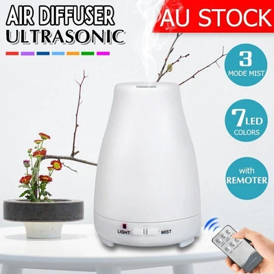 $17.99 • Buy LED Ultrasonic Aroma Aromatherapy Diffuser Essential Oil Air Humidifier Purifier