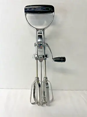 Vintage Ekco Best Manual Hand Mixer Egg Beater Stainless Steel Kitchen Utensil • $19.99