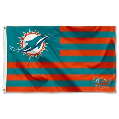 MIAMI DOLPHINS 3'X5' FLAG BANNER ***100% Full Color On Both Sides Of Flag*** • $12.89