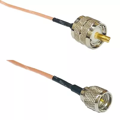 RG316 PL259 UHF Male To MINI UHF MALE RF Cable Rapid-SHIP LOT • $13.49