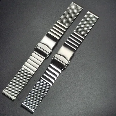 4.0mm Thick Stainless Steel Watch Strap Band Mesh Bracelet Adjustable 20 22mm • $29.99
