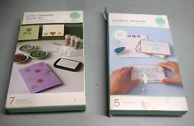 2 Martha Stewart Stamping Starter & Glitter Stamp Starter Kit Kits • $12.50