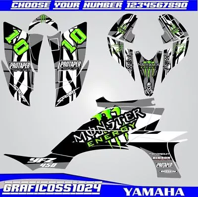 Yamaha YFZ 450 Custom Graphics Kit (2003-2008) Adaptable To 2003-2012 Carb Model • $264.90