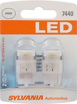SYLVANIA - 7440 T20 LED White Mini Bulb - Bright LED Bulb (Contains 2 Bulbs) • $14.75