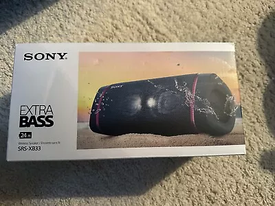 Sony SRS-XB33 Extra Bass Wireless Bluetooth Speaker Blue Waterproof USB • $148