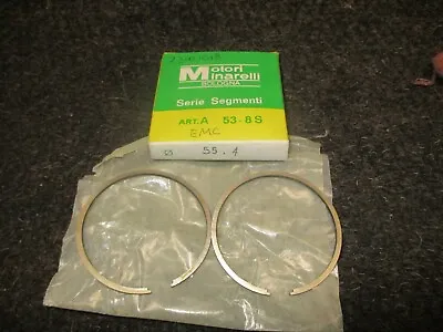 Indian Me 125 / 5 Moto Morini 125 Cc Ring Set 55.4mm .4mm Os Nos Oem 23001018 • $19.48