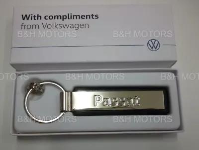 New Genuine Volkswagen Passat Silver Keyring 000087010n Ypn • $18.87