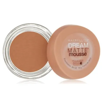 Maybelline New York Dream Matte Mousse Foundation Medium Beige 0.64 Oz. • $12.99