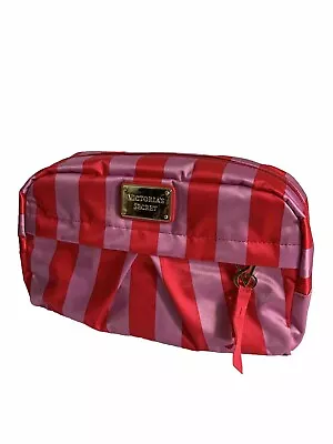 Victoria's Secret Cosmetic Bag  Make Up Case Signature Stripes  NEW • $18.49