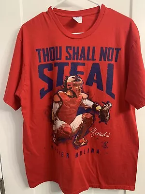 Yadier Molina St. Louis Cardinals Thou Shall Not Steal Large • $8.25
