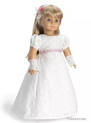  Doll Clothes 18  Dress Regency White SB0015N Carpatina Fits AG Dolls • $28.49