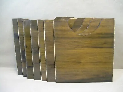 Antique Victor Victrola Phonograph Cabinet Parts 7 Wood Record Holder Shelves • $28.95