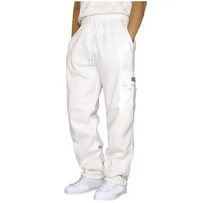 Men's Pants Cargo Sweatpants Pro Club Trousers Tracksuit Bottoms Jogging NEW • $18.35