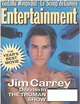 ENTERTAINMENT WEEKLY Magazine June 5 1998 #435 Jim Carrey Truman Show Godzilla • $8.99