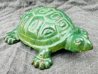 Antique Cast Iron Turtle Garden Figure / Doorstop - Marked “S” - Original • $99.99