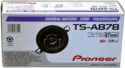 Pioneer TS-A878 Custom Fit 3.5 Inch 2-Way Coaxial Car Audio Speakers NEW • $47.88