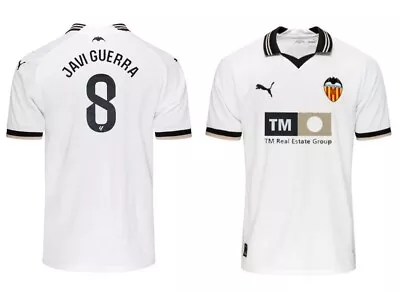 Puma Valencia CF Football Shirt Mens XL Home 2023 2024 JAVI GUERRA #8 • £29.95