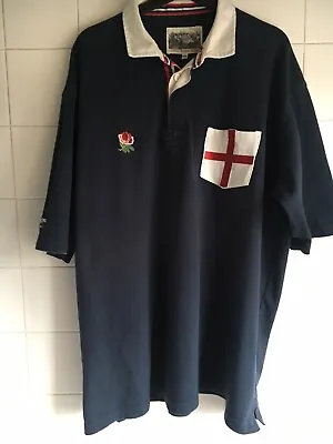 3 XL 54-56  England Rugby Union Navy Blue Cotton Traders Old Used Rare Vintage • £25