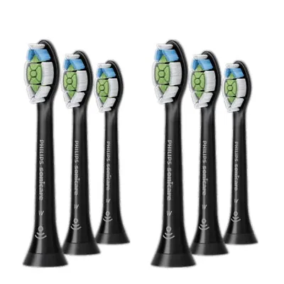 $62.99 • Buy Genuine Philips Sonicare Replacement Electric Toothbrush Heads 6pk Black