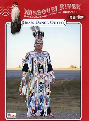 Missouri River Men's Native American Indian Grass Dance Outfit Sewing Pattern • $10.99