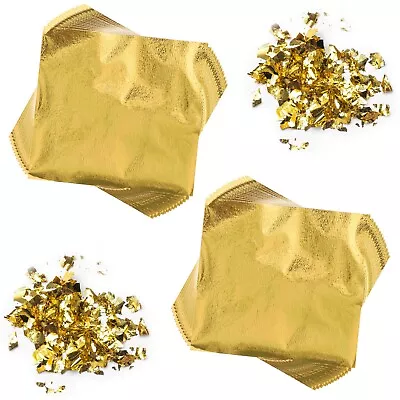 200x Diy Gold Silver Leaf Foil Sheets Gilding Art Craft Metallic Transfer Paper  • £7.99