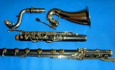 New BASS (Low C ) Clarinet Bb Hard Bakelite Body A-136 • $1210