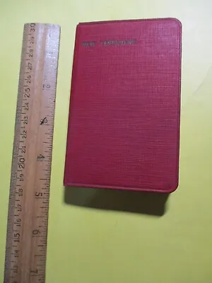 Small Red HC Antique Miniature Pocket Bible- The New Testament N Y Bible Society • $29.99