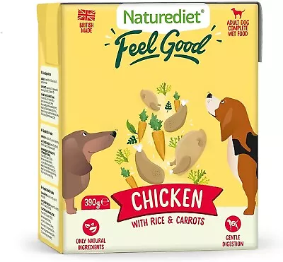 Feel Good Wet Dog Food Natural And Nutritionally Balanced Chicken (Pack Of 18) • £16.49