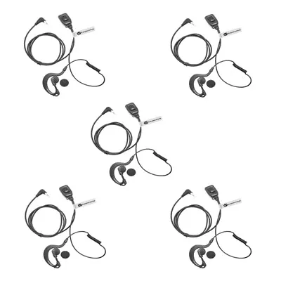 5 X Cobra G Shape Earpieces With Ptt Mic For Mt645 Mt975 Pr240 Cxr900 • £58.99