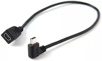 Tether Tools TetherPro Mini B USB Right Angle Cable Adapter 1 Foot Black • $11.95