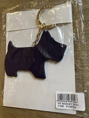 Brand New Radley Keyring - My Radley Dog - Purple - Rrp £22 • £12.95