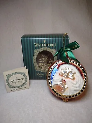 $58 • Buy Waterford Holiday Heirlooms Christmas Ornament  Whispering Santa  1st Ed 124767