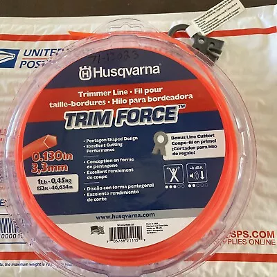 Genuine Husqvarna Trim Force Pentagon Trimmer Line 153 Ft Spool .130  Stihl Echo • $20