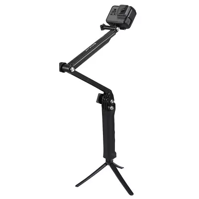 PULUZ PU202 3 Way Tripod Stand Selfie Stick Handheld For Gopro Hero 9 8 7 6 • $20.42