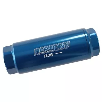 Aeroflow AF66-2042-10 Pro Filter 10 Micron Blue Female -8 Orb 1.25 X3.5  • $97.57