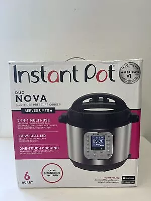 Instant Pot Duo Nova 6 Quart 7-in-1 One-Touch Multi-Use Programmable Pressure... • $75.99