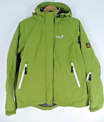 JACK WOLFSKIN - Texapore 4x4 - Womens Rain Jacket Green Hooded - Size UK 16 • £29.99