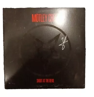 Vince Neil Motley Crue Signed Autographed Shout At The Devil Vinyl Album • $67.49