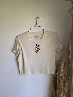 Mickey Mouse Crop Top Embroidered • $7